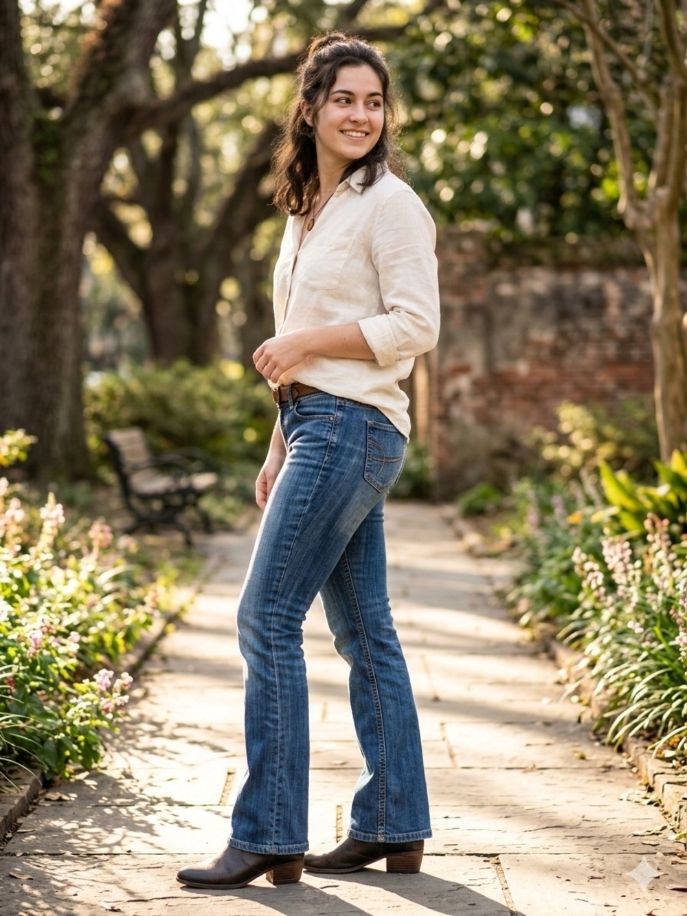 Banana Republic Medium Blue Flared Jeans